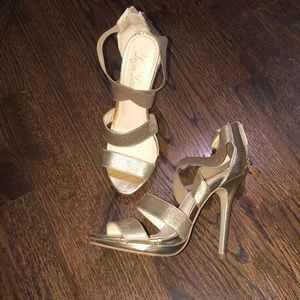 Gold heels